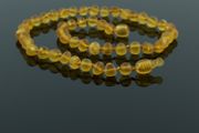 Genuine Raw Unpolished Baltic Amber Teething Beads Necklace Double Bracelet Anklet Healing Amber Beads with LUXURY GIFT BOX