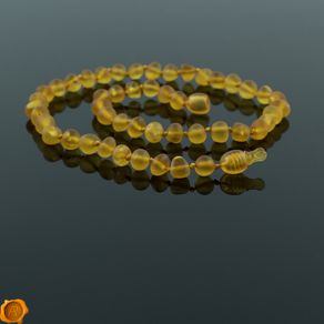 Genuine Raw Unpolished Baltic Amber Teething Beads Necklace Double Bracelet Anklet Healing Amber Beads with LUXURY GIFT BOX
