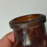 285 - Vintage 4oz Brown Amber Glass Bovril Decorative Collectible Display Bottle Image 6