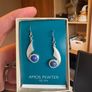 Amos Pewter earrings. New. Image 2