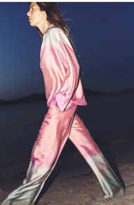 Zara Bloggers Insta Famous Tie-Dye Satin Co-ord Set UK 14