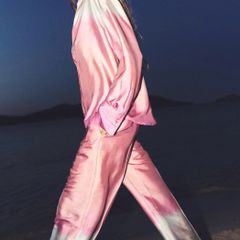 Zara Bloggers Insta Famous Tie-Dye Satin Co-ord Set UK 14