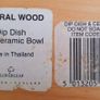 Party food dip wood plate with ceramic bowl Image 2