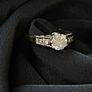 9ct yellow gold simulated diamond ring Image 4