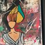 Framed Original Eighties Theme Hairdo Theme Art Contemporary Art Painting  Original Gift Image 8