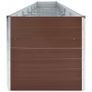 Garden Raised Bed Galvanised Steel 600x80x45 cm Brown Image 2