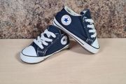 baby CONVERSE trainers runners shoes navy velcro fastened Size UK 3 EU 19  11.5cm infants