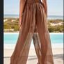 BNWT Next Wide Chocolate Brown Rochelle summer pants size UK18 EU46 Postage included Image 8