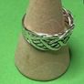 Hand made silver Celtic twist woven ring. Size P Image 2