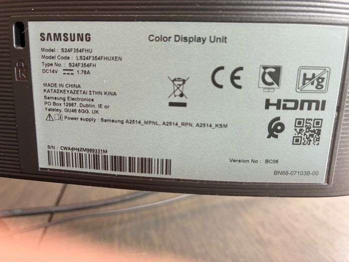 Samsung 24 inch monitor