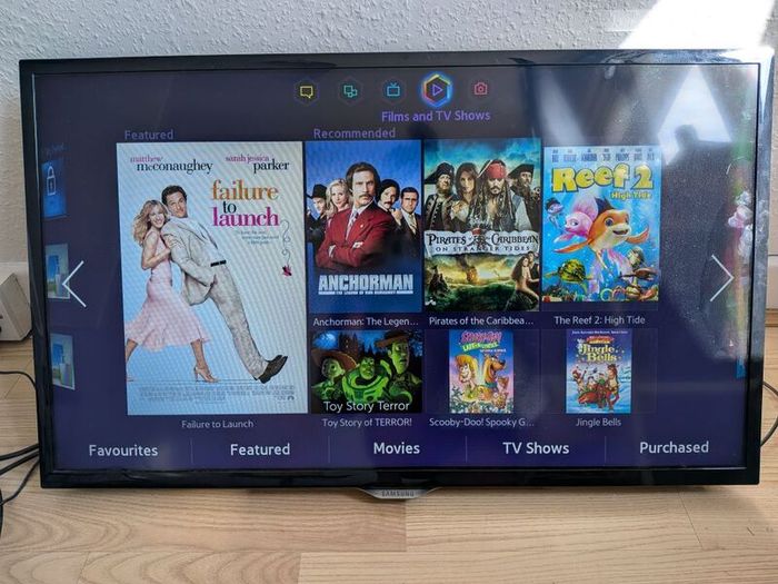 Samsung smart TV and wall bracket