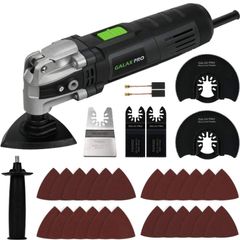 Oscillating Tool, 400W Multifunction Tool,6 Variable Speed - Oscillating 4 Degree, Quick Change System Oscillating Multi-Tool with 30 PCS Accessories for Cutting, Sanding and Grinding (FREE POSTAGE)