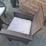Garden Rattan Table & Chairs Image 5