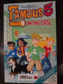 Famous five 5 on the case. Flip book. 2 books in one. Children kids books