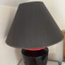 Large black and red table lamp Image 3