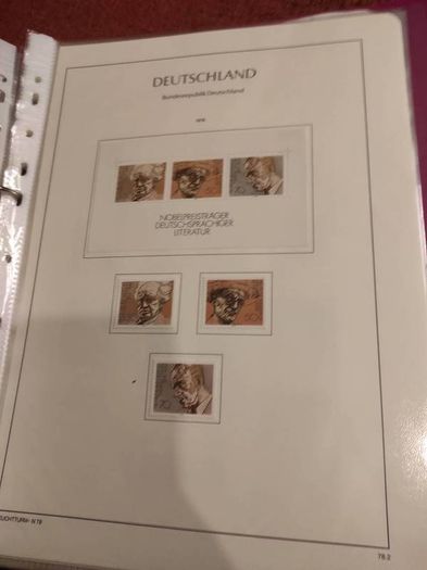 GERMANY 1975-82 album with stamps