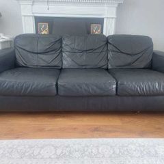 Ikea black sofa