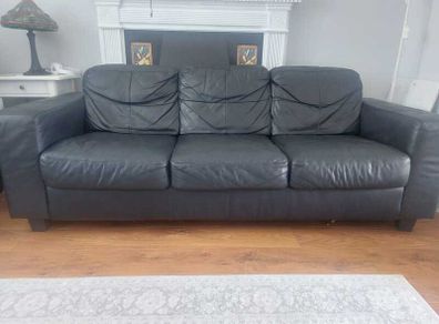 Ikea black sofa