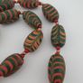 Antique Venetian Style Feather Desgin & Venetian WhiteHeart Glass Beads Necklace Image 3