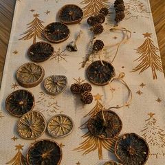 Dry Orange slices, christmas decoration, wreath making