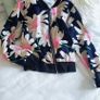 Light Flower Print Bomber - Size 8-10 Image 3