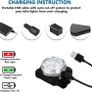 Bike Light Set, Super Bright USB Rechargeable Waterproof Mountain Road Safety & Easy Mount LED Bicycle Lights, USB Cycling Front & Rear Light Image 3