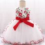 New Baby Girl Birthday Baptism Princess Floral Dress size 12-24 months Image 2