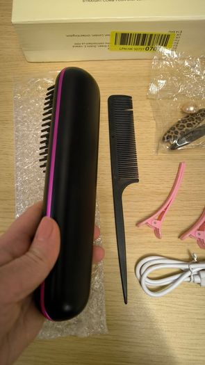 Portable Wireless Hair Straightener Brush