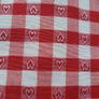 Napkins. Checkered napkins. Little hearts on gingham background. Set of 4,6,8 Image 5