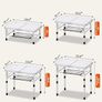Adjustable Height Small Folding Table Portable Camp Tables (23.6" L x 15.7" W (2 Height)) with Mesh Layer for Outdoor Camp Garden Picnic BBQ Dining Cooking Image 3
