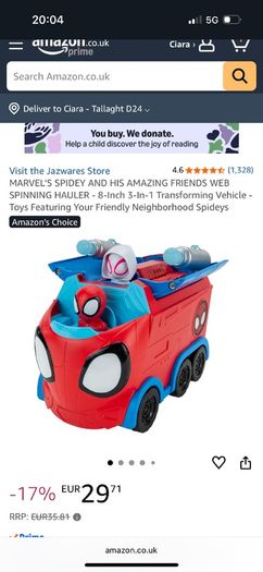 Spidey and friends truck