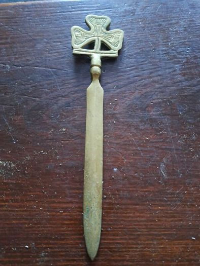 Brass letter opener