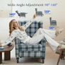 Recliner Chair Armchair Adjustable Single Chair Sofa for Relaxing Accent Chair Pushback for Living Room Bedroom Wing Back Reclining | Grey Image 5