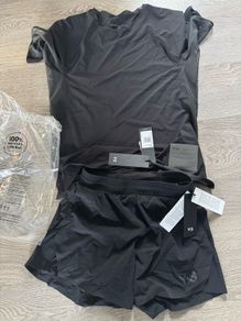 Y-3 Run Shorts & T-Shirt (S)