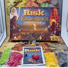 RISK Lord of the Rings Board Game Join Middle-Earth Hasbro 2017 Complete RARE