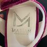 Marian raspberry crushed velvet platforms size 38 Image 10