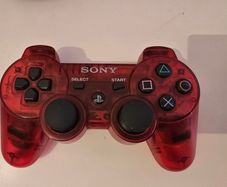 Sony PS3 Dualshock 3 Controller Crimson Red (Translucent)