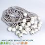 Large white bungee ball ties,30cm ( 30 pk ) Image 3