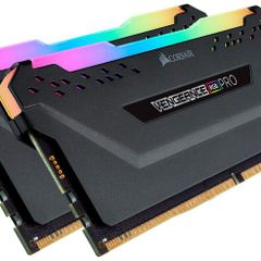 RGB LED Illuminated Memory Kit - Black DDR4 .