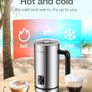 4 in 1 Milk Frother Frothing Foamer Fully automatic Milk Warmer Cold/Hot Latte Cappuccino Chocolate Protein powder M3 Image 4