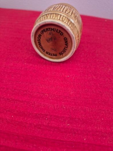 Vintage Beneagles Scotch Whisky Miniature Barrel Decanter 1970s