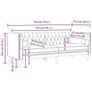 Living Room Couch 3 pcs Light Grey 194 x 74.5 x 70.5 cm Velvet Image 7