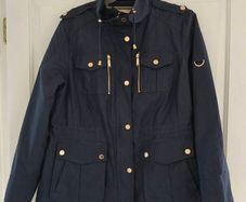 Michael Kors jacket BNWT. Size XL. Navy with gold detailing.