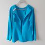 GALLERY cobalt blue peplum top Image 6
