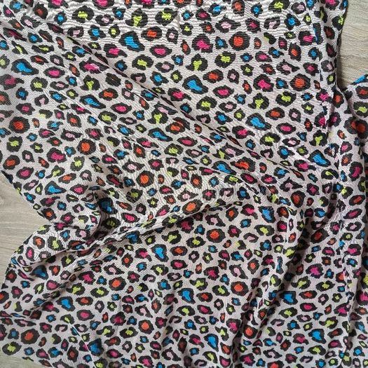 Colourful animal print scarf 50x140cm H&M