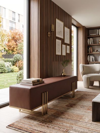 Aurora Modern Extended Lounge Bench 180 cm