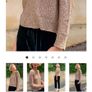 Hoss Italian yarn designer flowy top Image 5