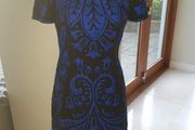French Connection size uk8-10 black and blue beaded dress