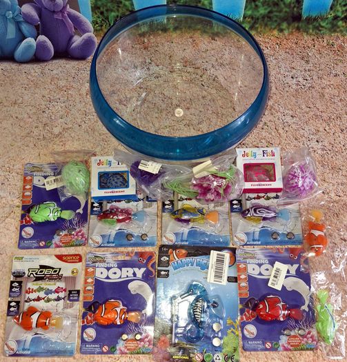 Bundle - Aquarium Robo Fishes Jellyfishes Robo Seahorse Aqua Plants RF101