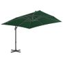 Outdoor Umbrella with Portable Base Green Image 5